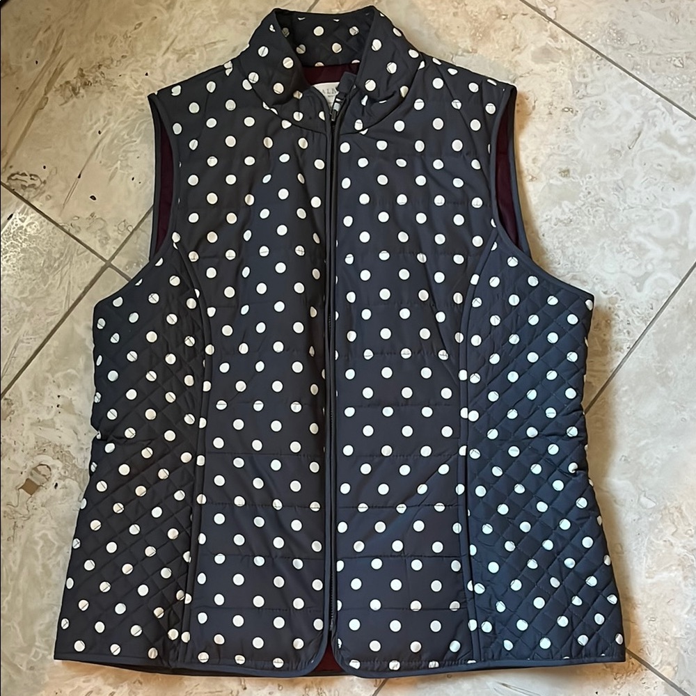 Polka Dot Quilted Vest